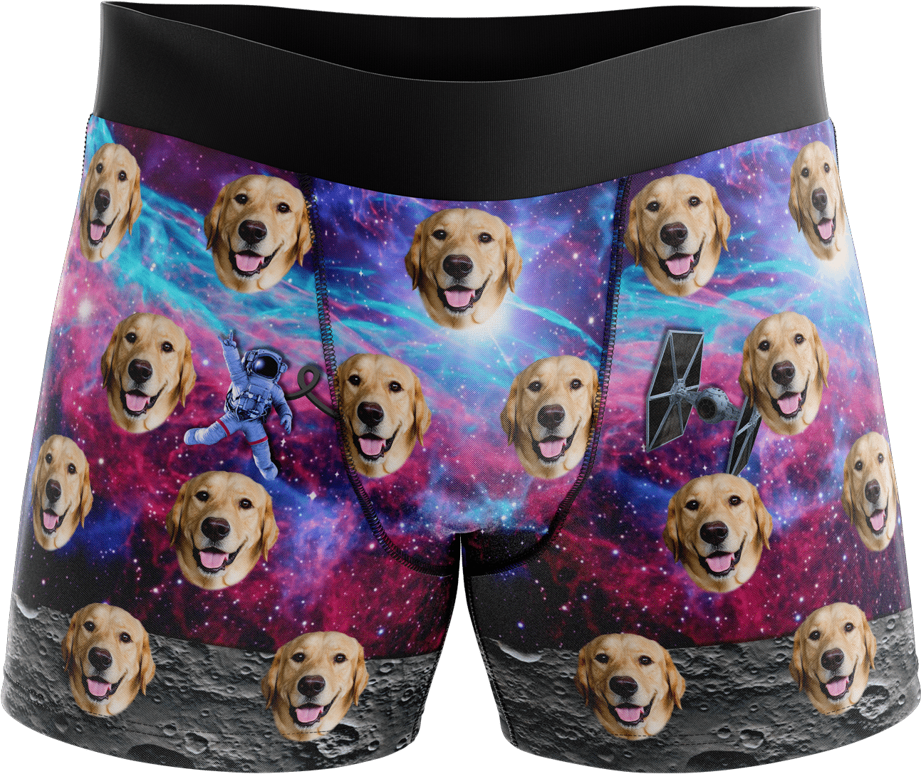 Put Your Face On Boxers - Galaxy Puppys (1700x1700), Png Download
