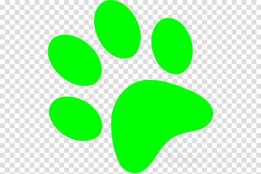 Dog Paw Logo Green Clipart Dog Paw Clip Art - Christmas Pusheen Png (900x600), Png Download
