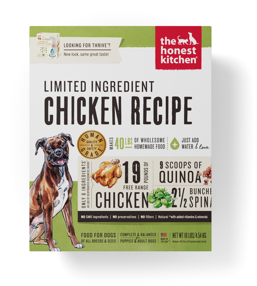 The Honest Kitchen Limited Ingredient Chicken Recipe - Honest Kitchen Thrive Dehydrated Chicken Dog Food (1000x1000), Png Download