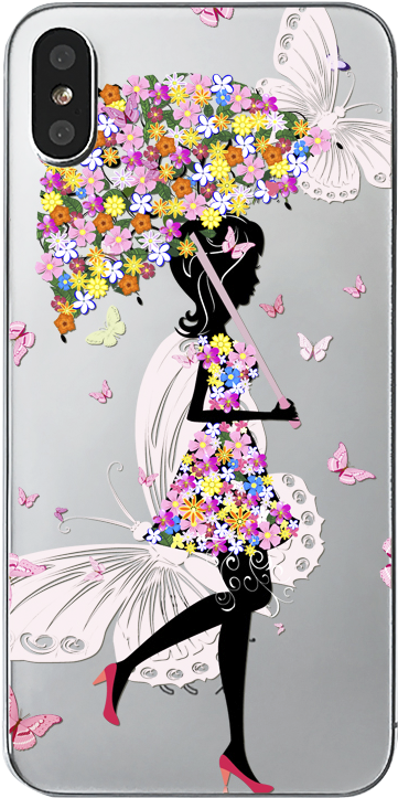 Coque Iphone X Gel Ombrelle À Fleurs - Iphone 7 Case, Nurbo Various Printed Pattern Tpu Cover (800x800), Png Download