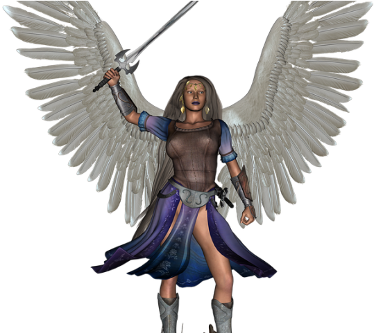Angel Warrior Png Transparent Images - Anjo Guerreiro Hd (640x480), Png Download