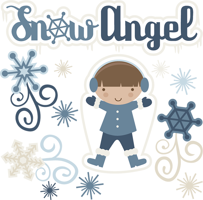 Snow Angels Png - Miss Kate Cuttables Winter (648x637), Png Download