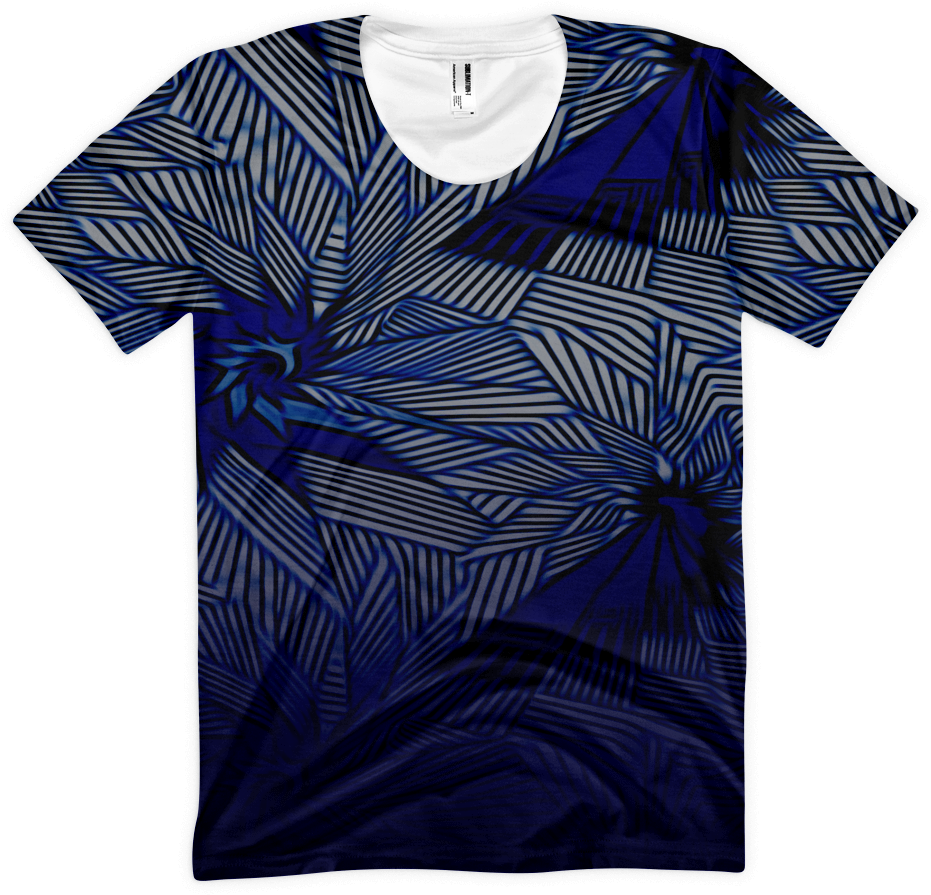 Blue Flame Women's Sublimation T-shirt - Active Shirt (1000x1000), Png Download