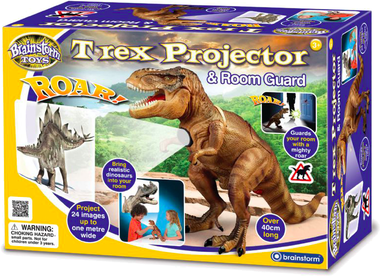 T-rex Projector & Room Guard - Brainstorm T Rex Projector & Room Guard (1000x1000), Png Download