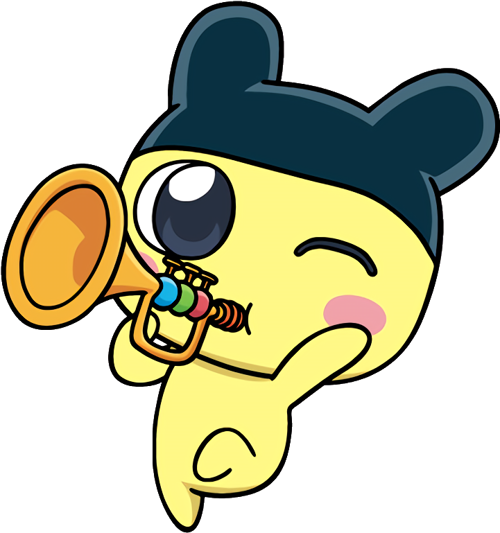 Trumpet - Tamagotchi Friends Mametchi (738x781), Png Download