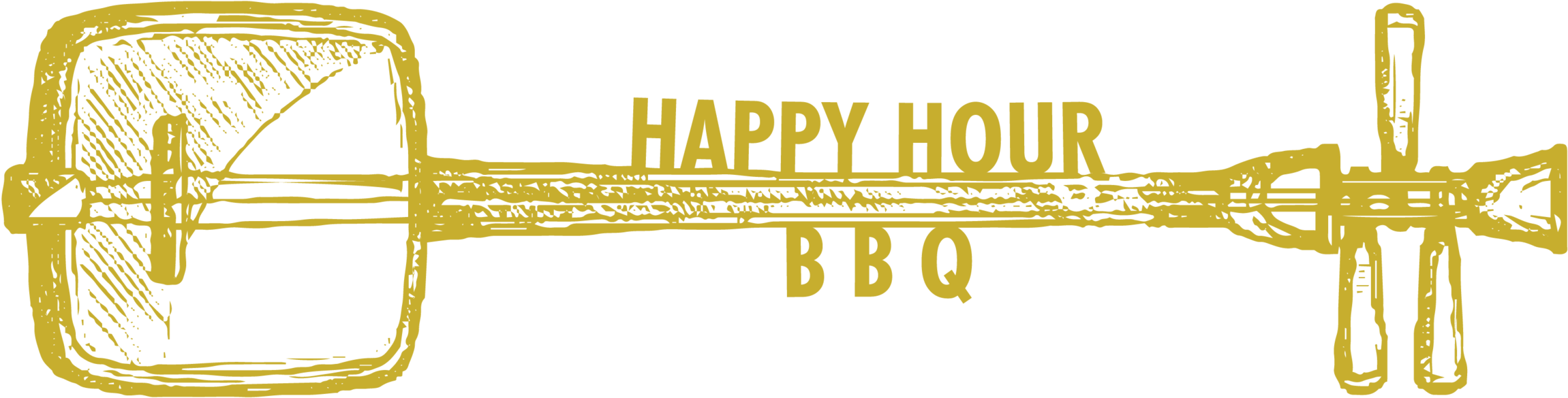 Happy Hour Bbq (2500x969), Png Download