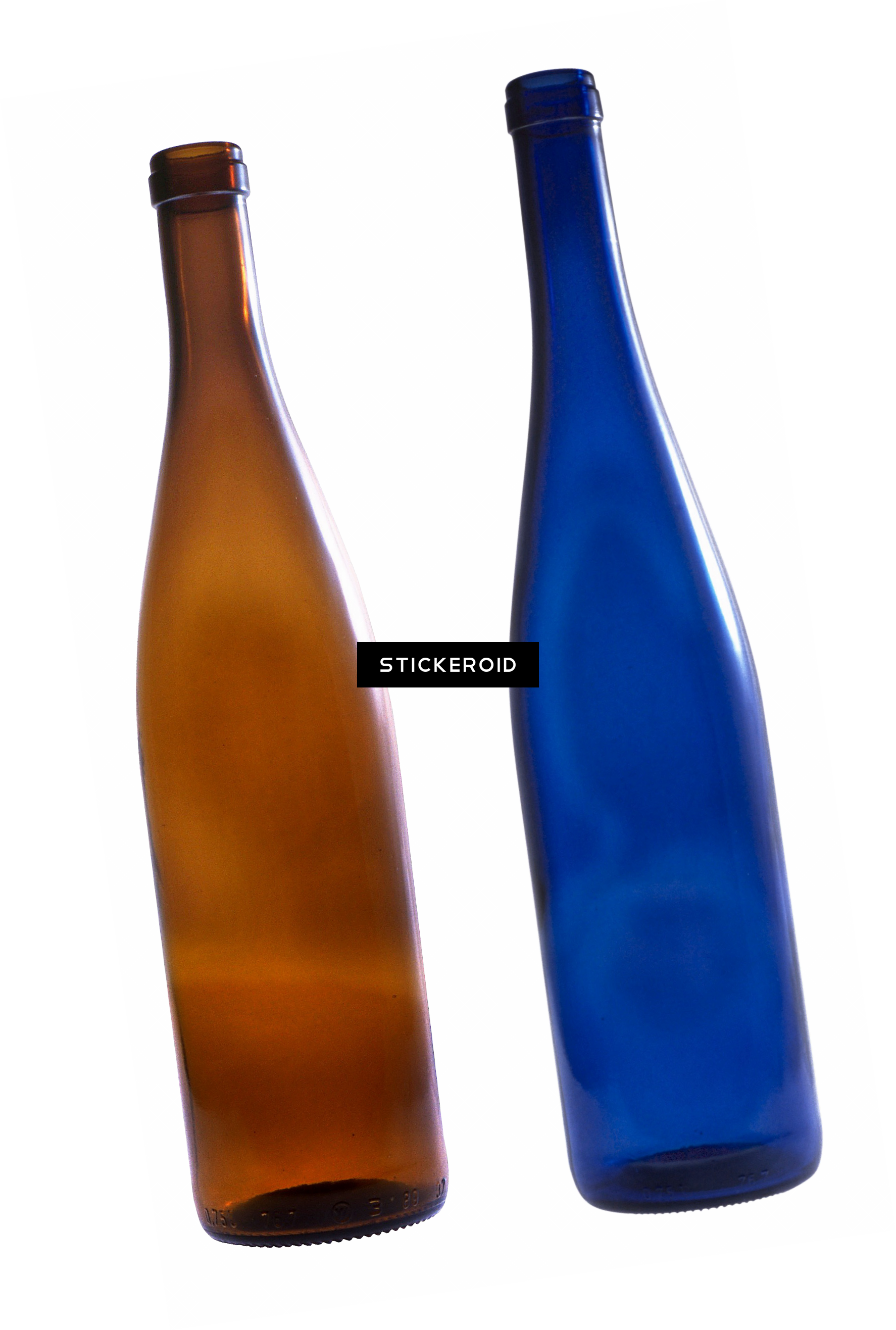 Milk Glass Bottle - Glass Bottle (1774x2633), Png Download