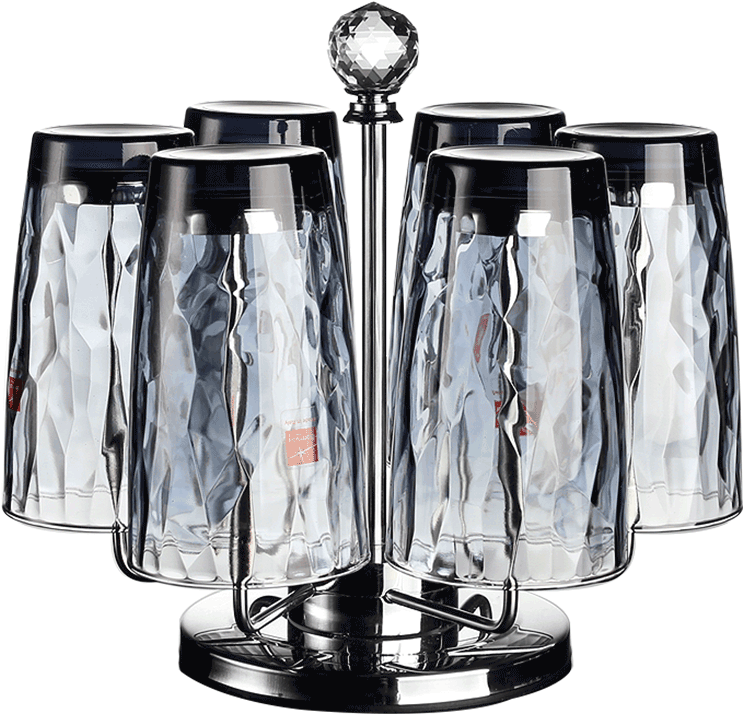 Bormioli Rocco Import Diamond Glass Cup Cup 6 Pack - Cup (800x800), Png Download