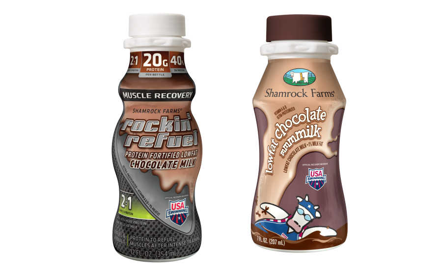 Shamrock Farms Usa Swimming For Milkpep Built With - Shamrock Farms Protein Plus (900x550), Png Download