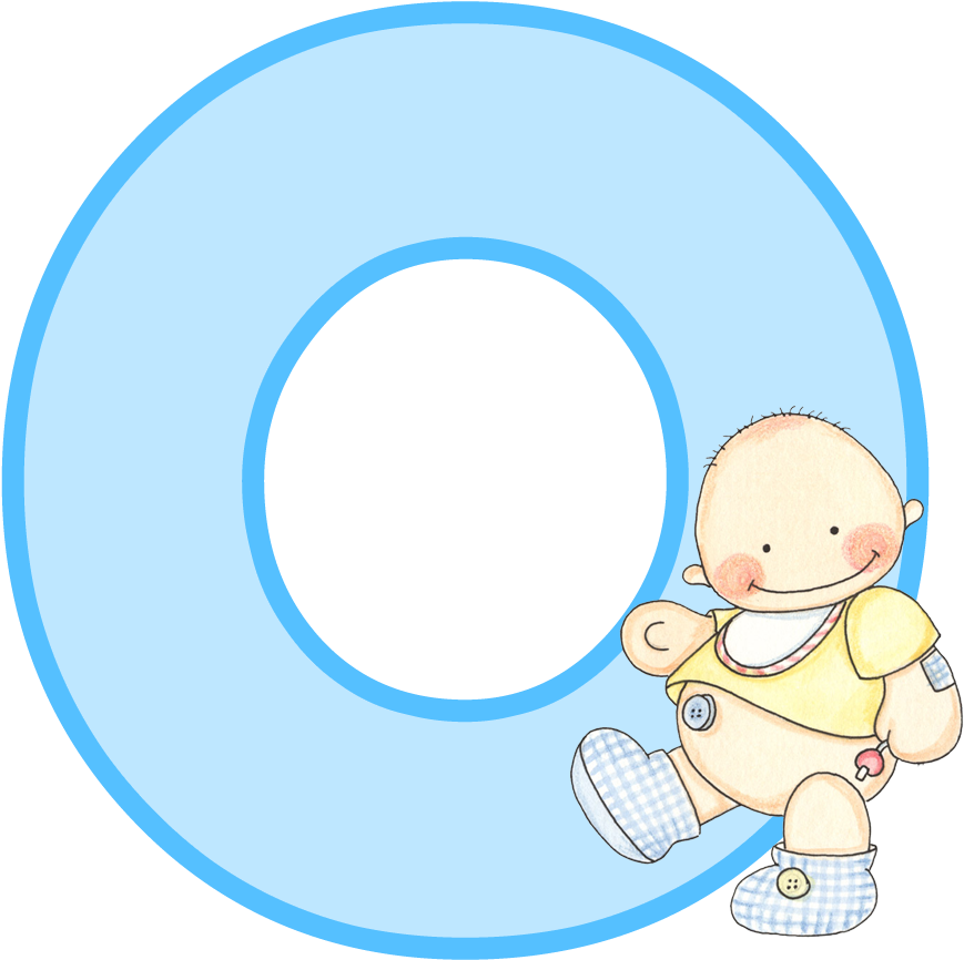 Letra O Para Baby Shower - Letter (869x866), Png Download