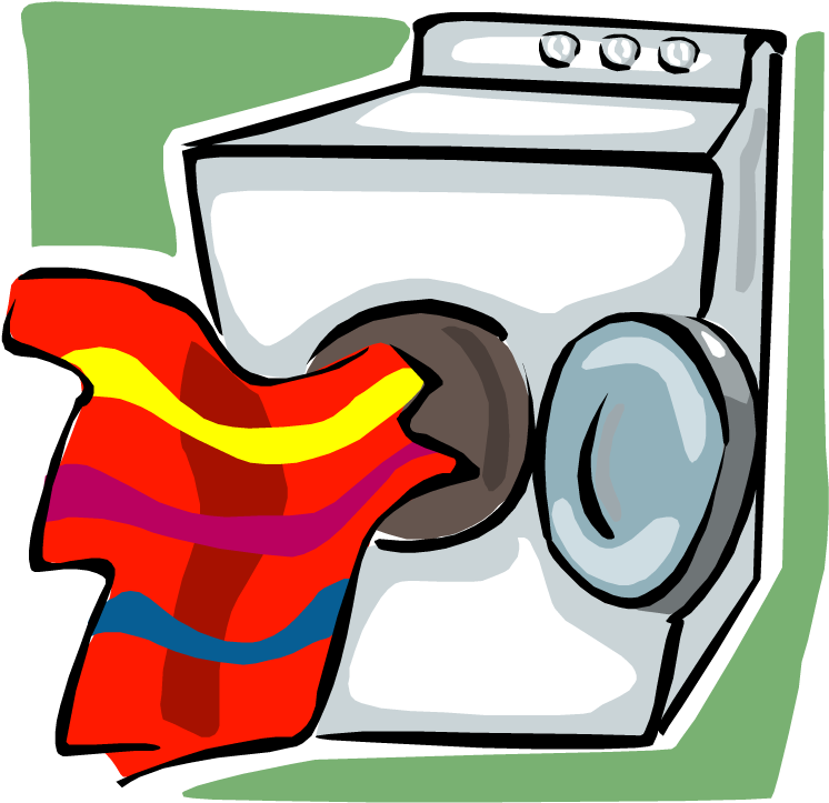 Clothes Dryer Clipart - Dryer Clipart (750x729), Png Download