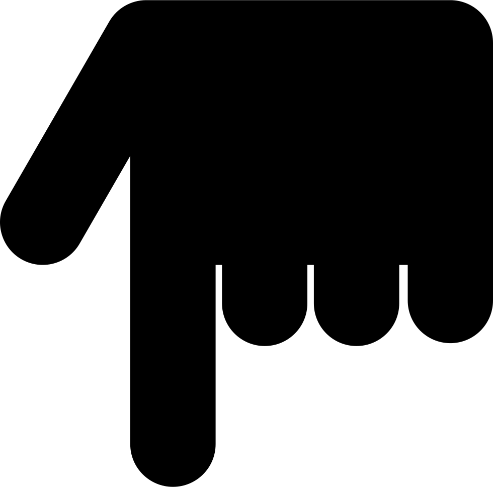 Png File Svg - Manito Señalando Para Abajo (980x968), Png Download