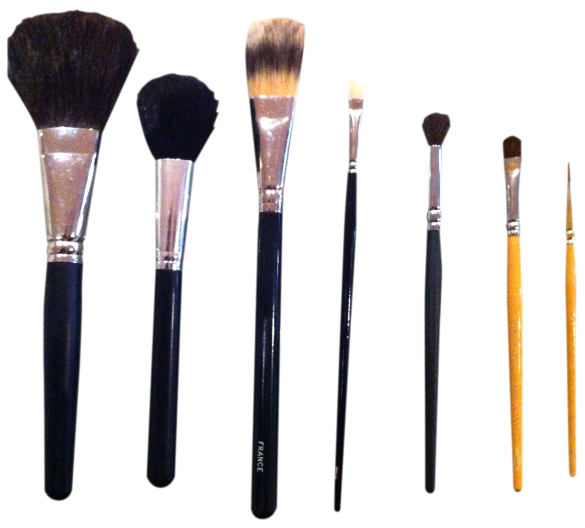 Makeup-brushes - Makeup Brush Handle Vector Png (1200x1083), Png Download