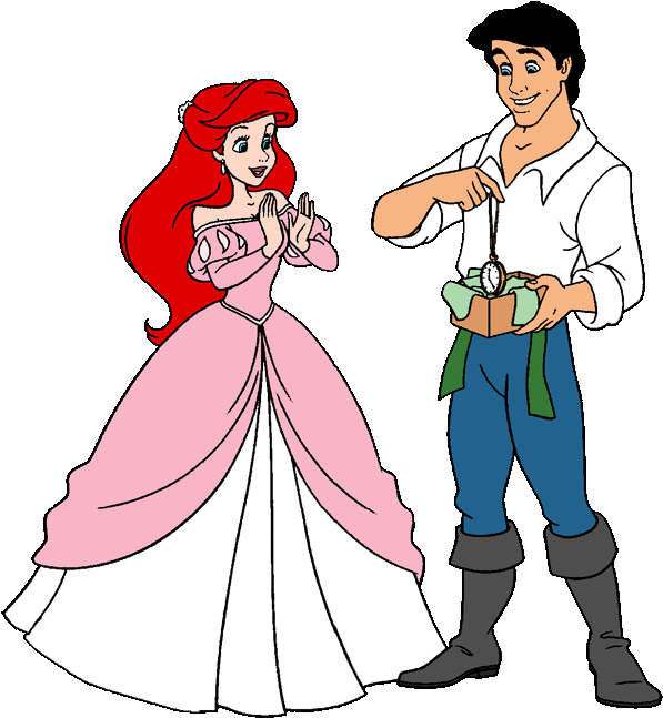 The Little Mermaid Christmas Clip Art Disney Clip Art - Disney The Little Mermaid Clipart (600x662), Png Download