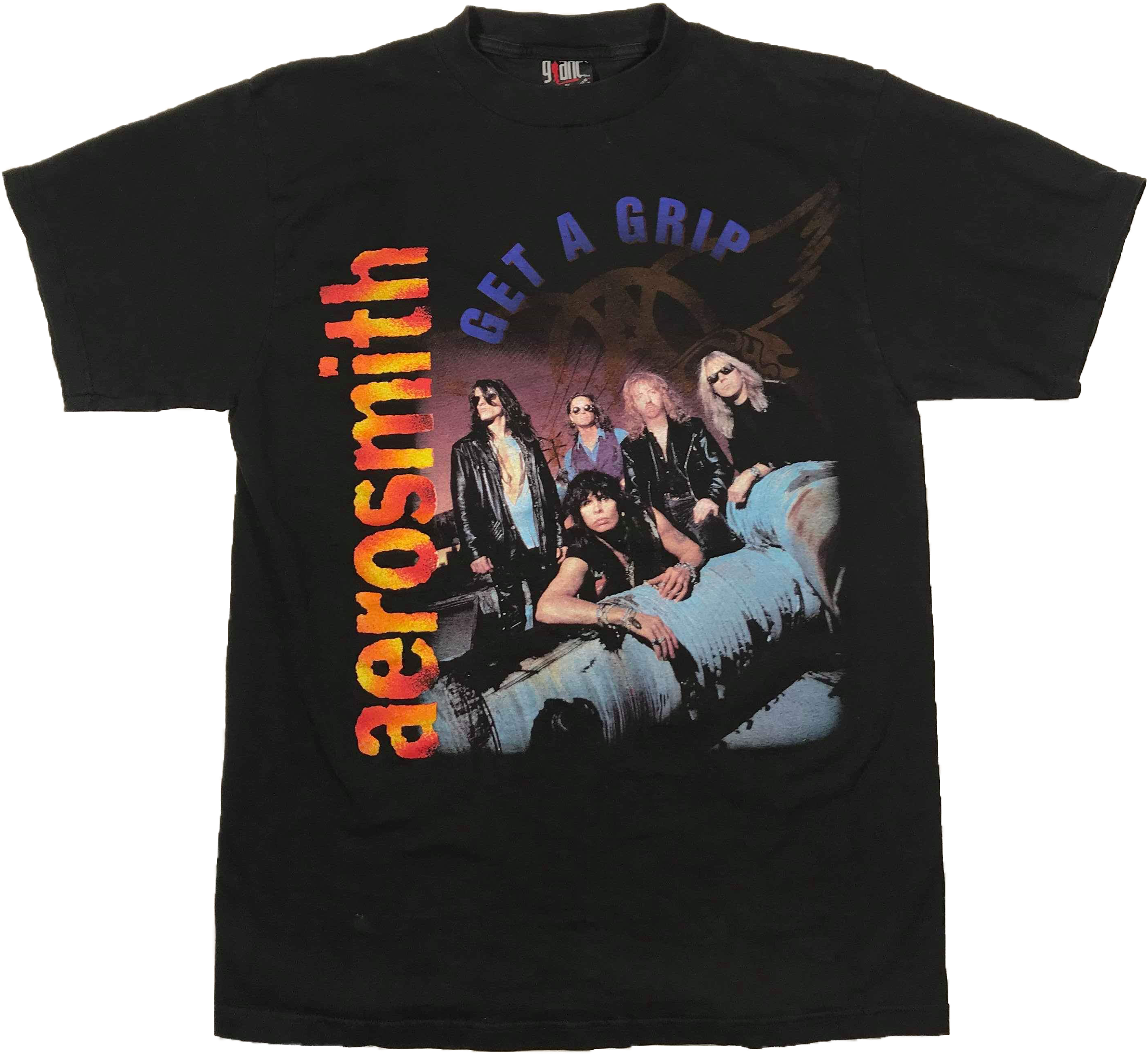 1994 Aerosmith Get A Grip T-shirt - Aerosmith Black Tee Shirt Get A Grip 1994 World Tour, (3024x4032), Png Download