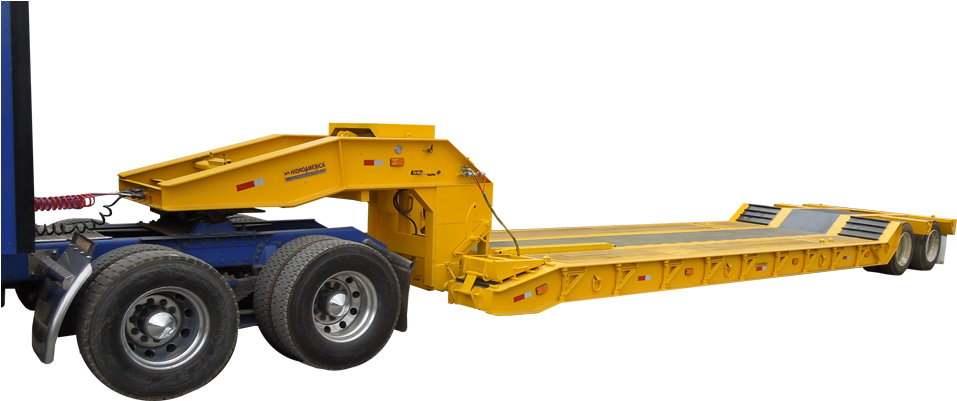 Llantas Serie - Lowboy De Dos Ejes (1024x400), Png Download