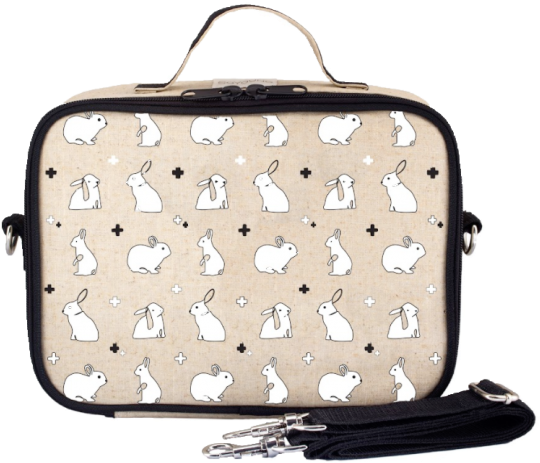 Soyoung Lunchbox Bunny Tile - Soyoung Pink Fawn Lunch Box, Raw Linen (600x600), Png Download