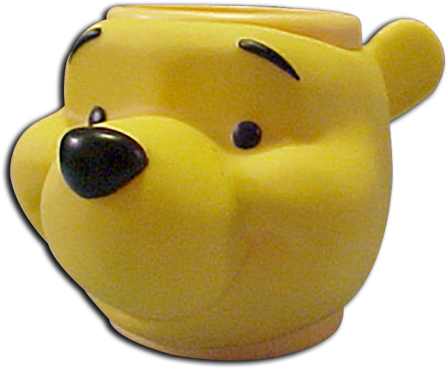 Winnie The Pooh Plastic Cup Kid Mug Disney Character - Eeyore (650x584), Png Download