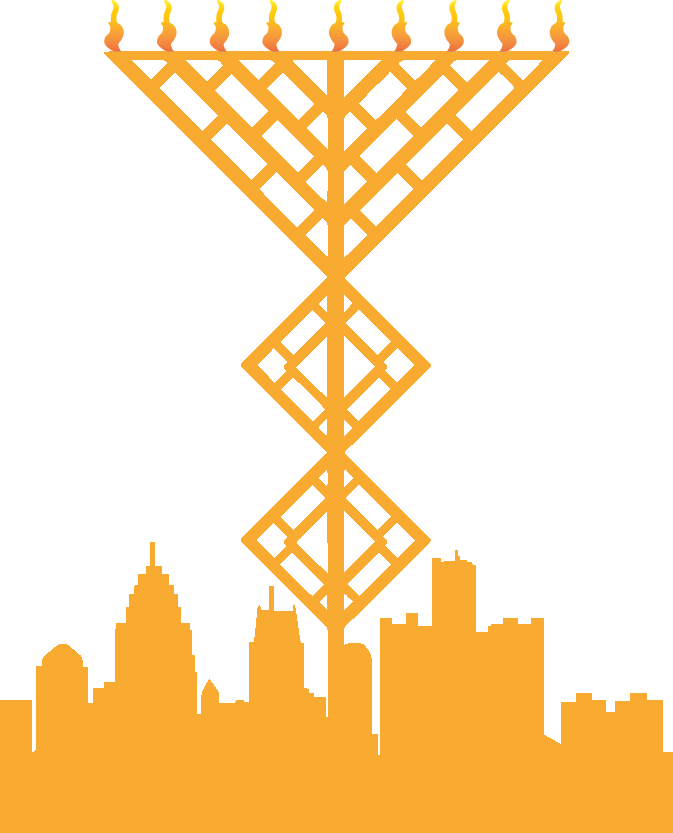 Menorah In The D Aims To Brings People Of All Faiths - Menorah In The D (673x833), Png Download