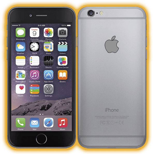 Iphone 6s Plus Png Banner Royalty Free Download - Apple Iphone 6 32gb Space Gray (650x600), Png Download