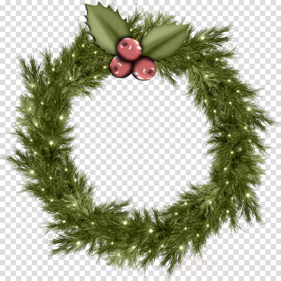 Christmas Png Clipart Wreath Christmas Ornament (900x900), Png Download