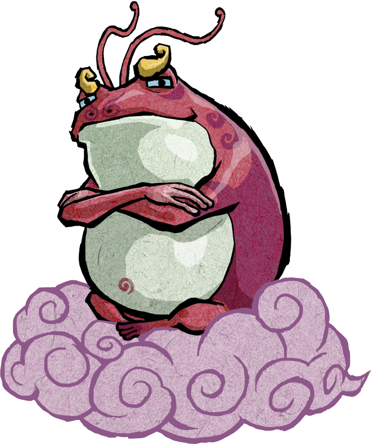 Zelda Wind Waker Frog (1200x1436), Png Download
