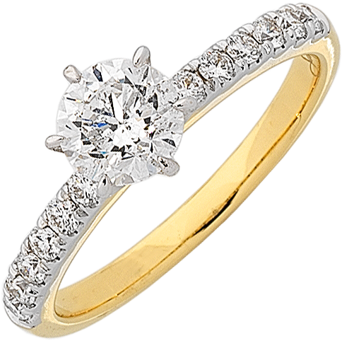 Gold Engagement Rings Australia (606x774), Png Download