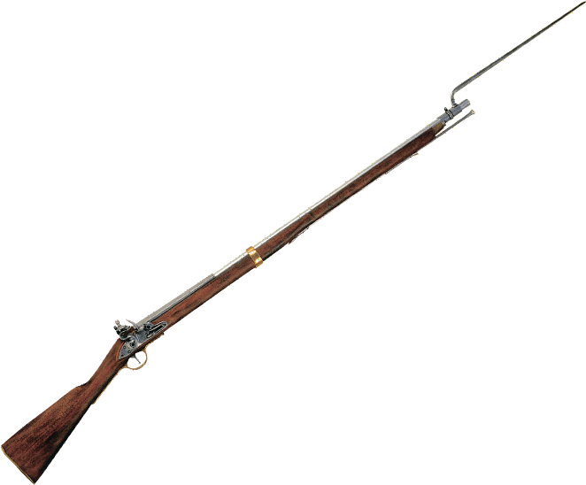 Revolutionary War Guns With Bayonets (681x558), Png Download