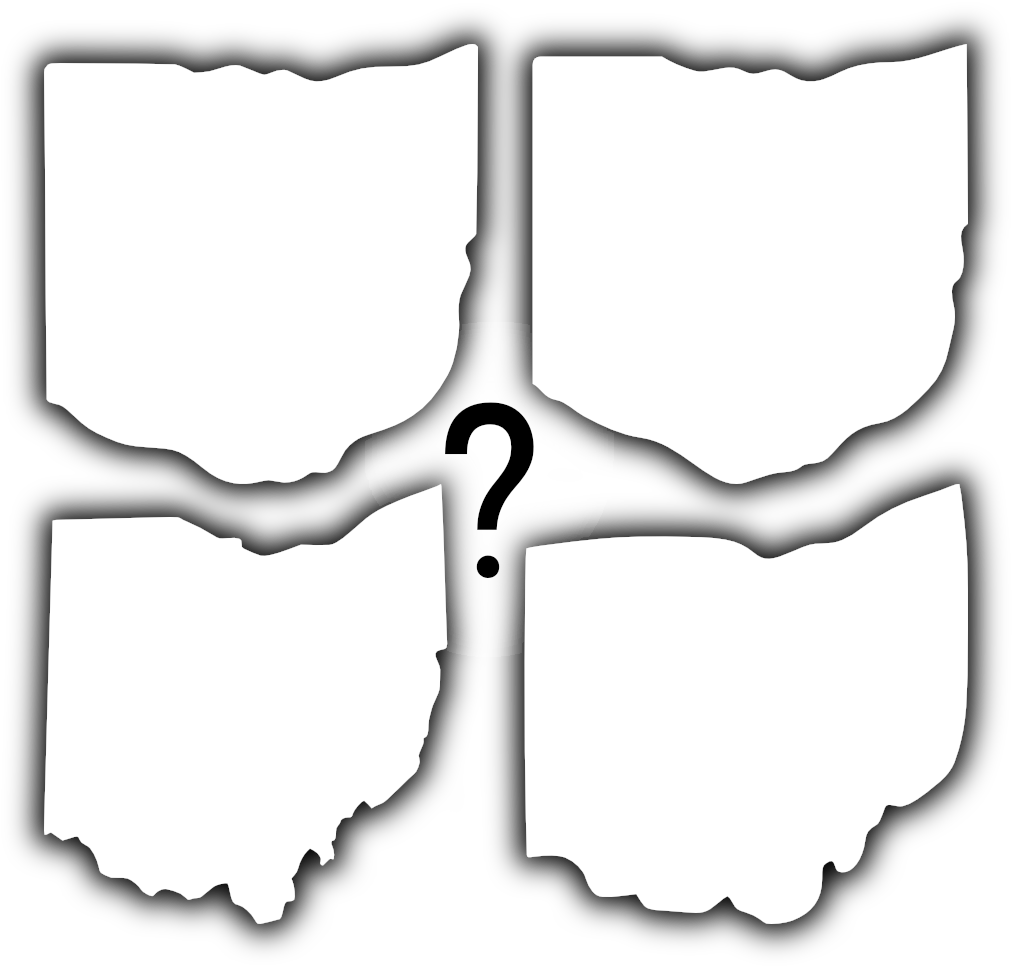 Ohio Shape Png Picture Black And White Library - State Route Signs Black And White Signs (1012x968), Png Download