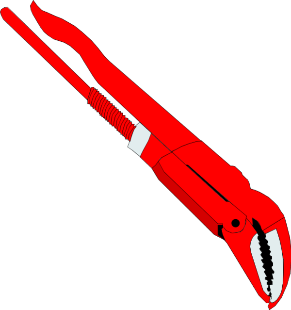 Pipe Wrench Colouring Pages Page 3 Clipart - Wrench (600x639), Png Download
