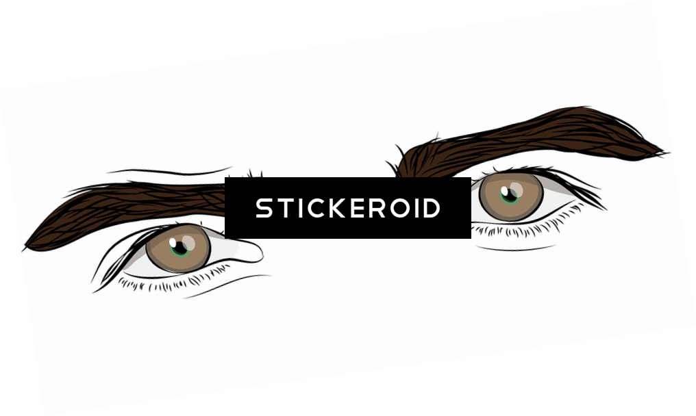 Eyes - Drawing (1016x608), Png Download