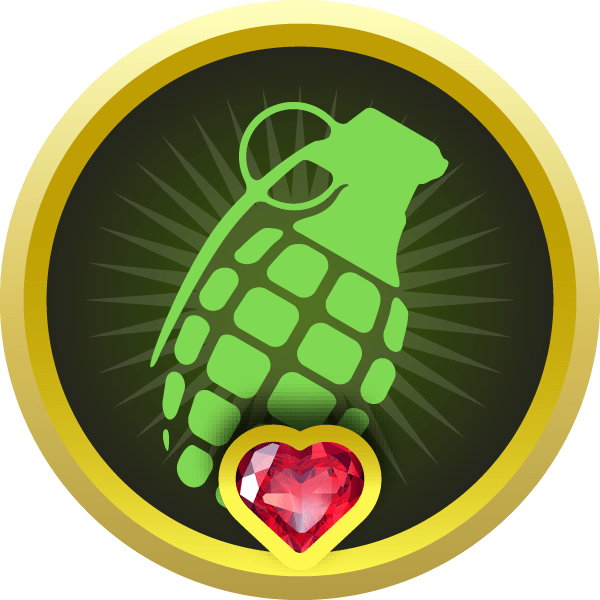 Ammobot Badge - Car - Grenade - Car Vinyl Decal Sticker - (3.5"w X (600x600), Png Download