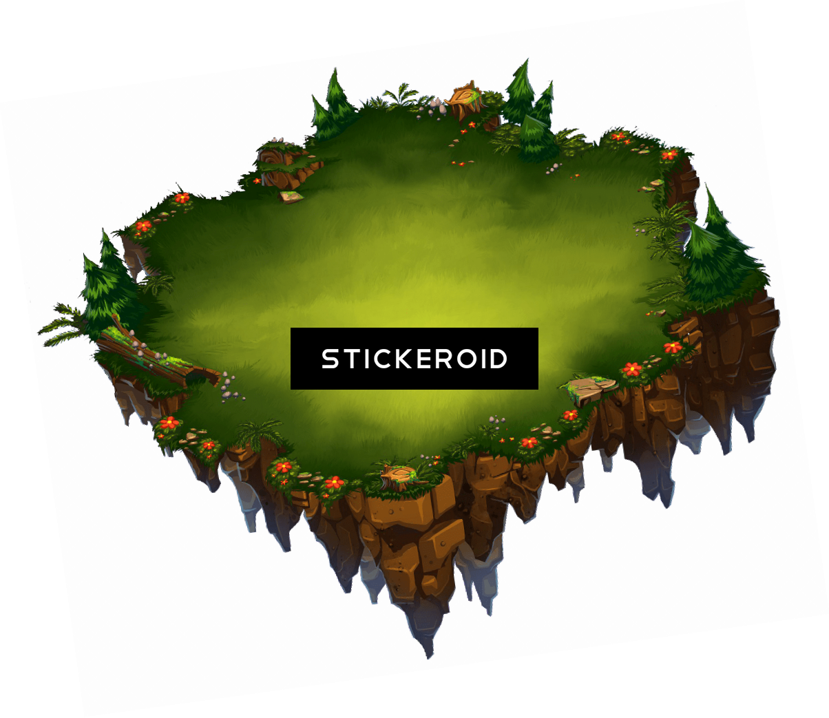 Home Island Skytopia - Illustration (1204x1043), Png Download