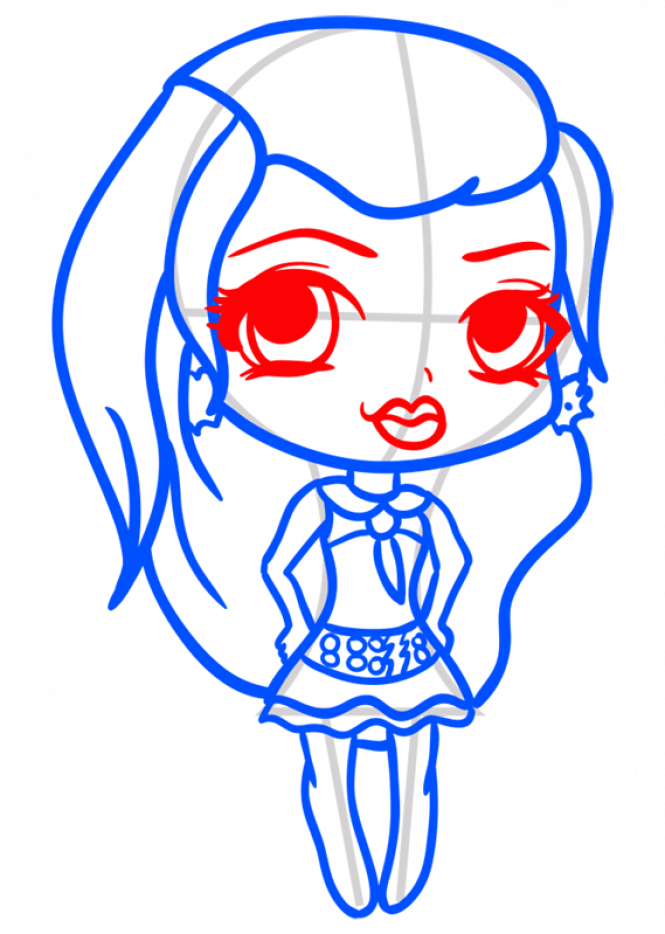 Free Download How To Draw Frankie - Drawing (665x934), Png Download