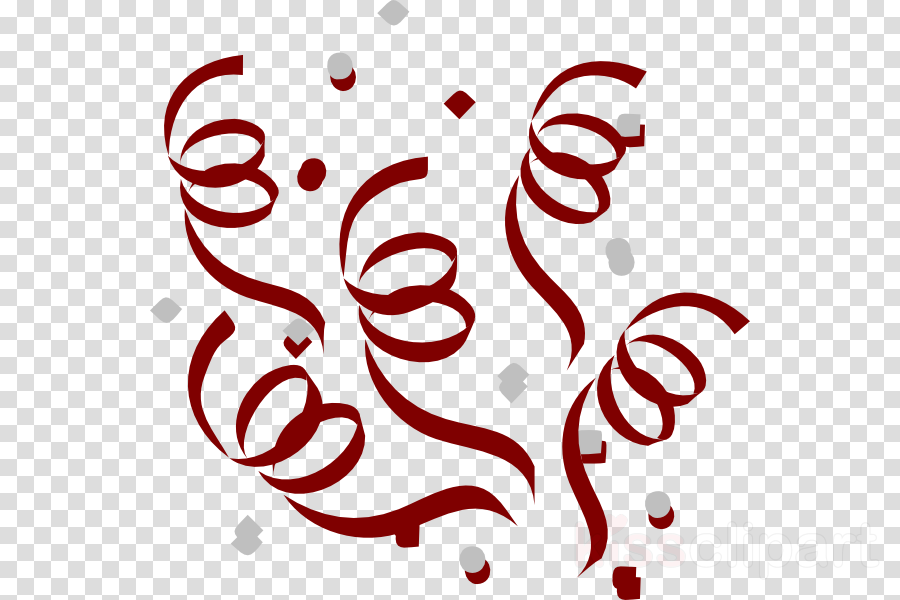 Streamers Transparent Clipart Serpentine Streamer Clip - Confetti Explosion Png (900x600), Png Download