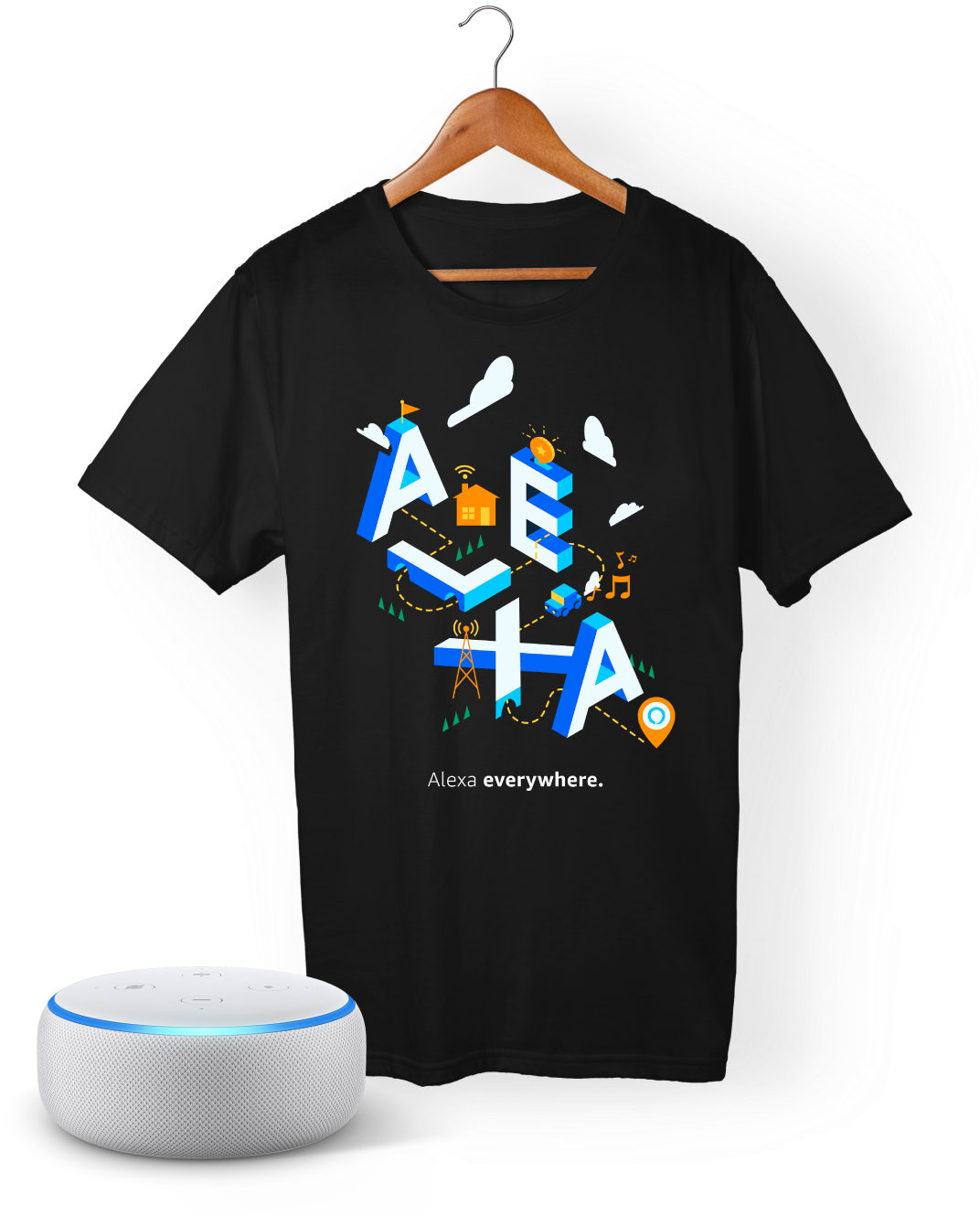 Inshare - Echo Device T Shirt (1316x1360), Png Download