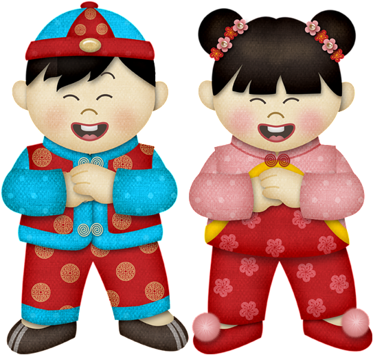 Hand Painted Cartoon Fuwa New Year S Decoration Vector - 小 孩子 作揖 Cartoon (1024x989), Png Download