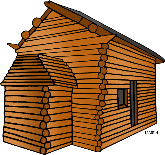 Png Royalty Free Stock Heroes Clip Art By Phillip Martin - Clipart Log Cabin (648x566), Png Download