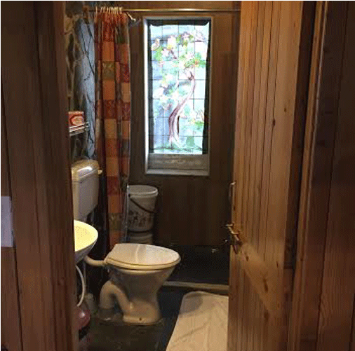 Logcabin Exterior - Bathroom (900x500), Png Download