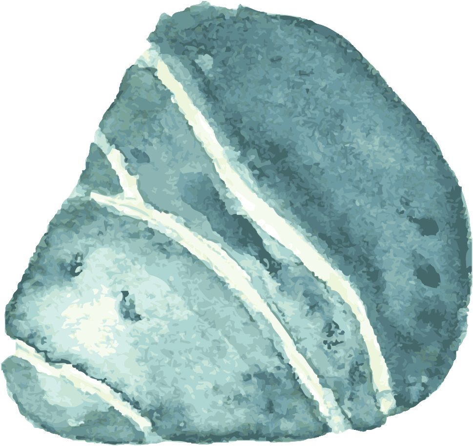 Blue Shell Cartoon Png Transparente - Rock (1024x1024), Png Download