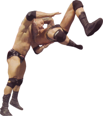 Orton Rko Batista Psd - Randy Orton Rko Gif Png (355x400), Png Download