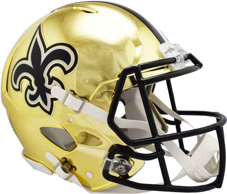 New Orleans Saints Full-size Deluxe Replica Speed Helmet (475x405), Png Download
