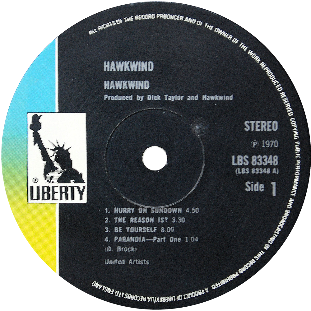 Old Png Liberty Rare Collector Royalty Free - Hawkwind - Hawkwind (1000x1000), Png Download