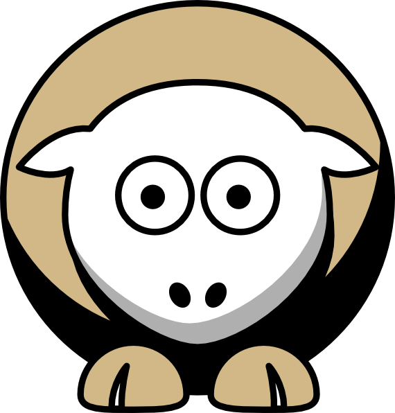 Original Png Clip Art File Sheep 3 Toned New Orleans (570x596), Png Download