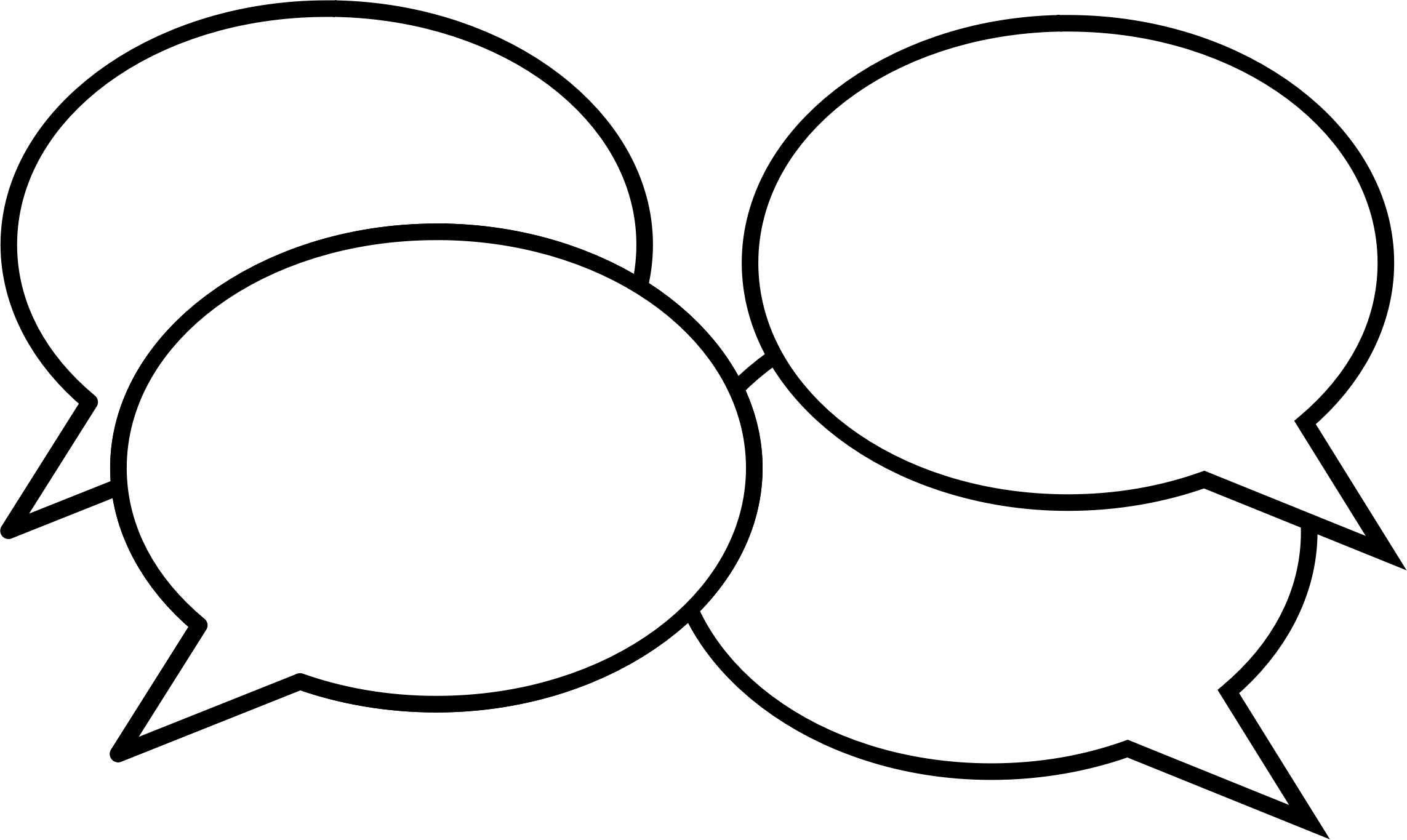 Box Cliparthot Of Conversation Conversations And - Clipart Talk (2286x1365), Png Download