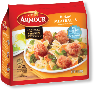 Find A Store - Armour Meatballs 14 Oz (375x430), Png Download