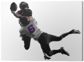 Two American Football Players Tackle Silhouette Canvas - Samsung Galaxy S3 Mini Gt-i8190 - Customized Case (400x400), Png Download