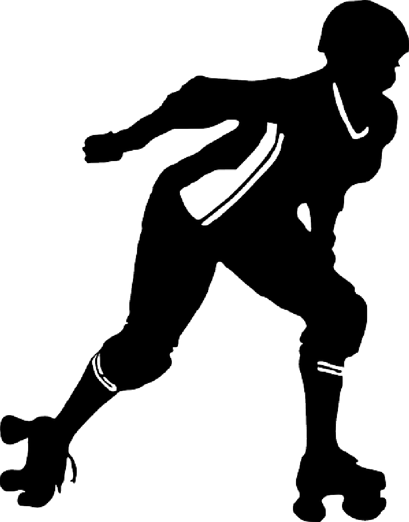 Roller Derby Clip Art Free (468x597), Png Download