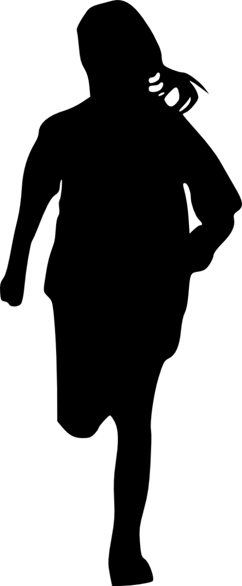 Free Download - Man Silhouette Walking Gif (466x1125), Png Download