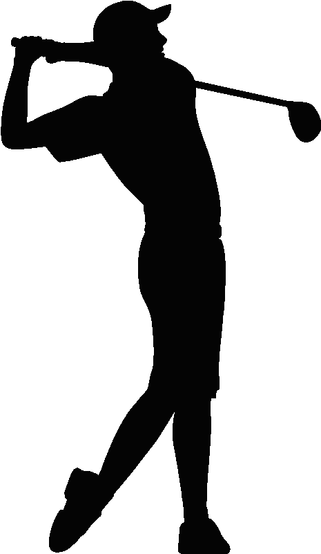 Silhouette Of At Getdrawings Com Free For - Golfer Silhouette Png (800x800), Png Download